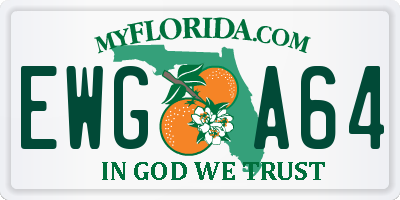 FL license plate EWGA64