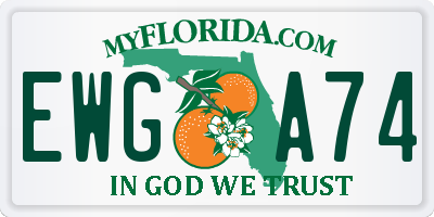 FL license plate EWGA74