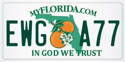 FL license plate EWGA77