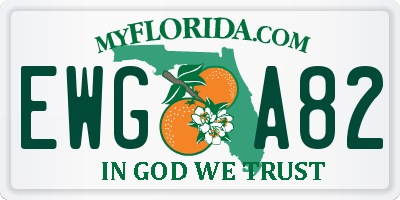 FL license plate EWGA82