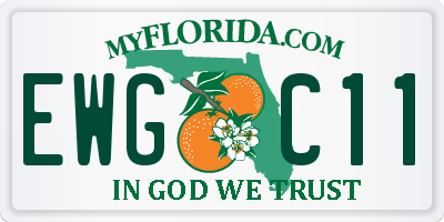 FL license plate EWGC11