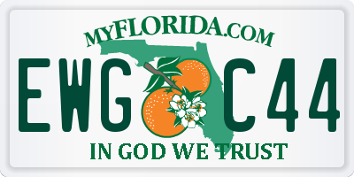 FL license plate EWGC44