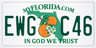 FL license plate EWGC46