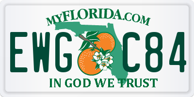 FL license plate EWGC84