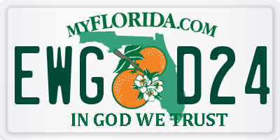 FL license plate EWGD24