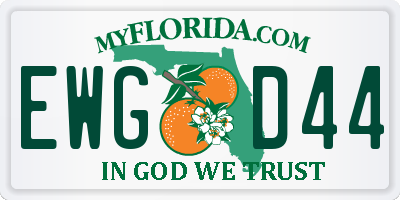 FL license plate EWGD44