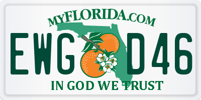FL license plate EWGD46