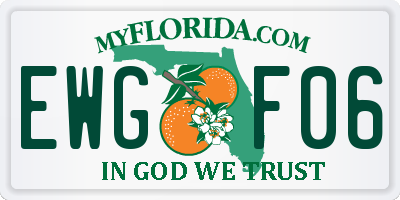 FL license plate EWGF06