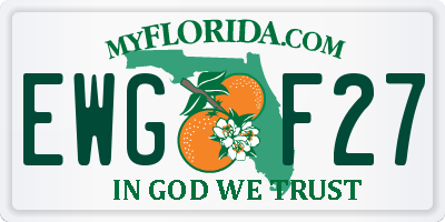 FL license plate EWGF27