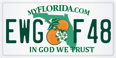FL license plate EWGF48