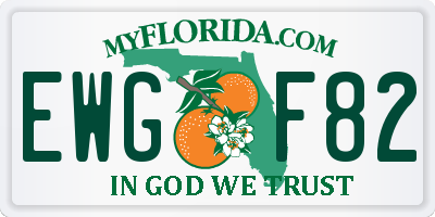 FL license plate EWGF82