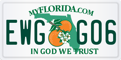 FL license plate EWGG06