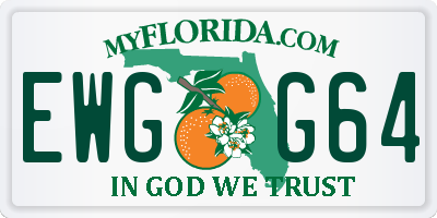 FL license plate EWGG64