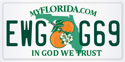 FL license plate EWGG69