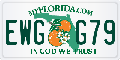 FL license plate EWGG79
