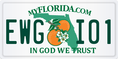 FL license plate EWGI01