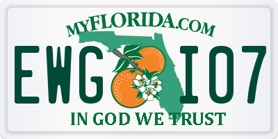 FL license plate EWGI07