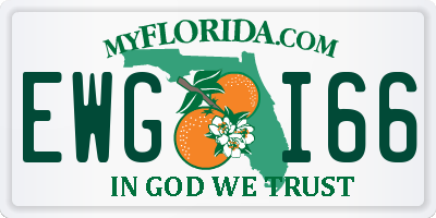FL license plate EWGI66