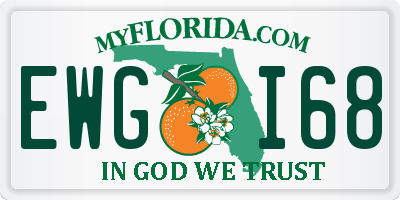 FL license plate EWGI68