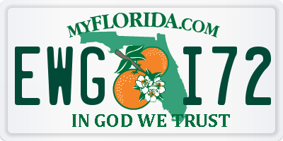 FL license plate EWGI72
