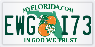 FL license plate EWGI73