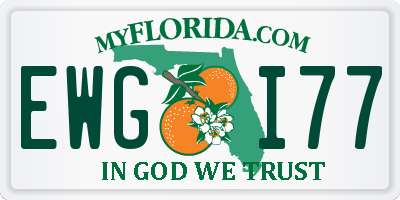 FL license plate EWGI77