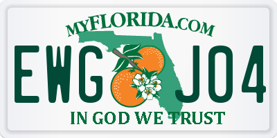 FL license plate EWGJ04