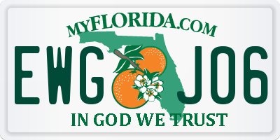 FL license plate EWGJ06
