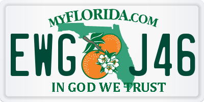 FL license plate EWGJ46