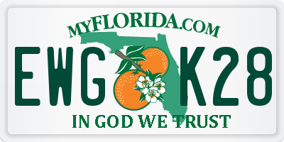 FL license plate EWGK28