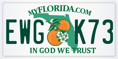 FL license plate EWGK73