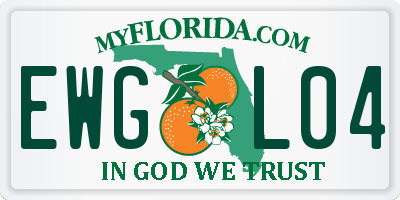 FL license plate EWGL04