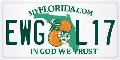 FL license plate EWGL17