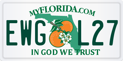 FL license plate EWGL27