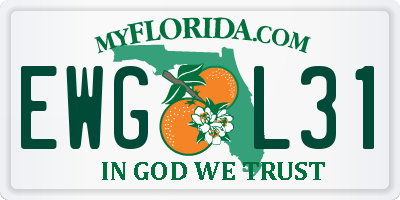 FL license plate EWGL31