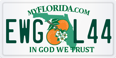 FL license plate EWGL44