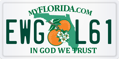 FL license plate EWGL61