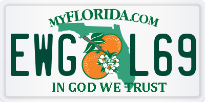 FL license plate EWGL69