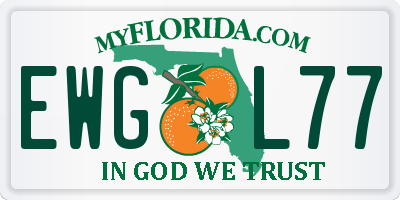 FL license plate EWGL77