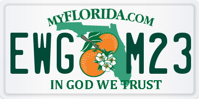 FL license plate EWGM23