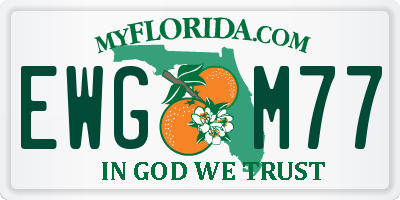 FL license plate EWGM77