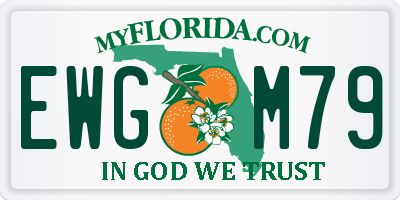 FL license plate EWGM79