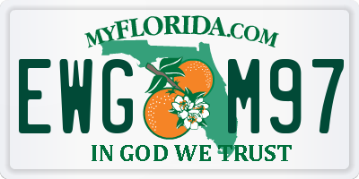 FL license plate EWGM97