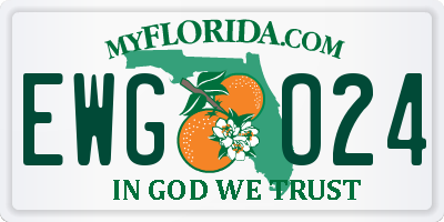FL license plate EWGO24
