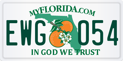 FL license plate EWGO54
