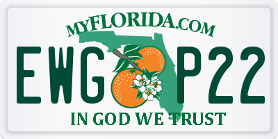 FL license plate EWGP22