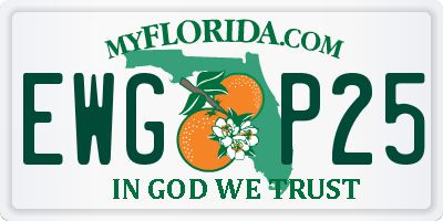 FL license plate EWGP25