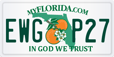 FL license plate EWGP27