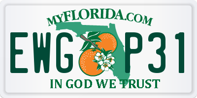 FL license plate EWGP31