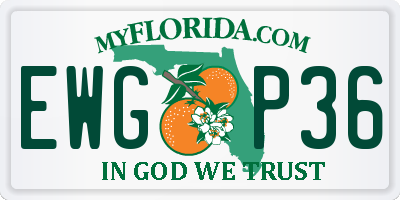 FL license plate EWGP36